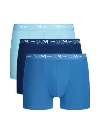 X3 Boxers Bleu Homme Dim Stretch - Taille 1