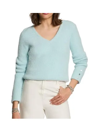 Pull Bleu Moyen Femme Morgan Moove 1