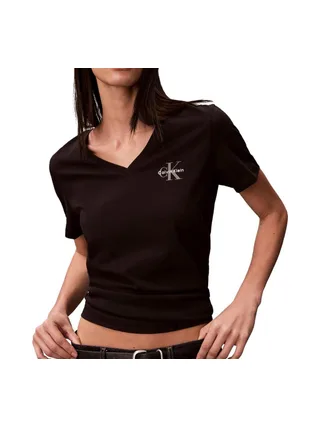 Lot de 2 T-shirts Noir/Rose Calvin Klein Jeans Monologo 2