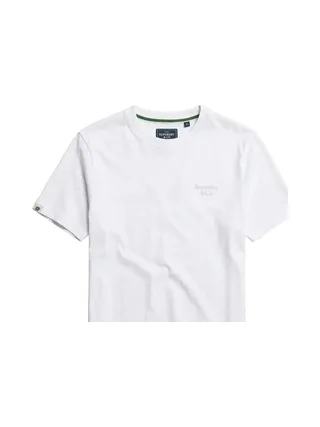 T-Shirt Blanc Homme Superdry Essential Serif 2
