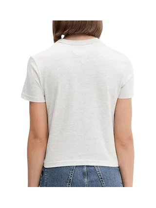 T-Shirt Gris Femme Tommy Hilfiger DW0DW21533 2