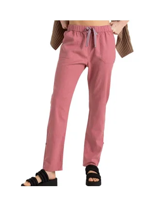 Pantalon fluide Rose Femme Roxy The Seashore 1
