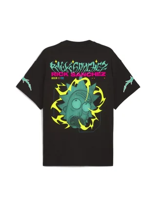 T-Shirt Noir Homme Puma Hoops X Rick And Morty 2