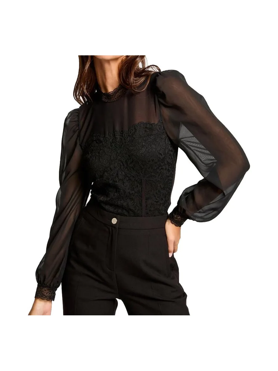 Body Noir Dentelle Femme Morgan TWIST 1