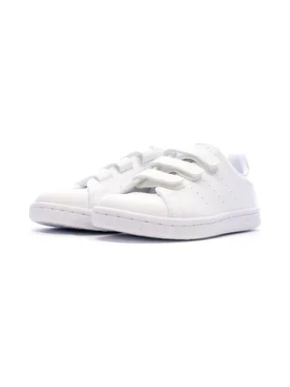 Stan Smith Baskets Blanches à Scratch Enfant Adidas 6