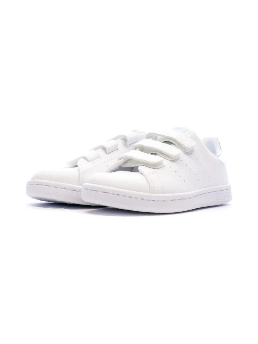 Stan Smith Baskets Blanches à Scratch Enfant Adidas 6