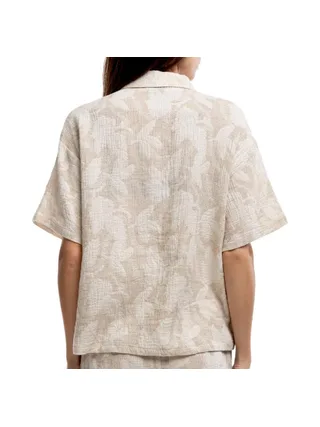Chemise Beige/Blanc Teddy Smith Floral 2