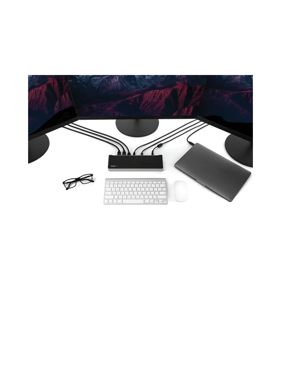 USB-C Dock - Triple 4K Monitor - 100W PD 6