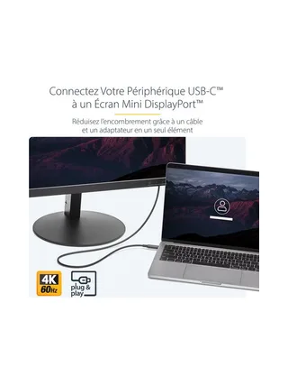 Cable USB C to Mini DisplayPort 1m/3ft 7