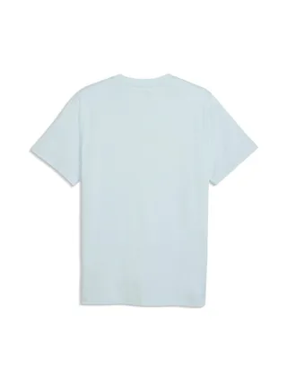 T-Shirt Bleu Clair Logo Graphique Homme PUMA Summer 2