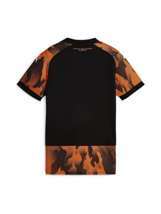 OM Maillot Réplica Thrid Noir/Orange Femme Puma 24/25 2