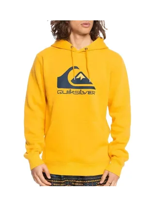 Sweat Jaune Homme Quiksilver Biglogohood 1