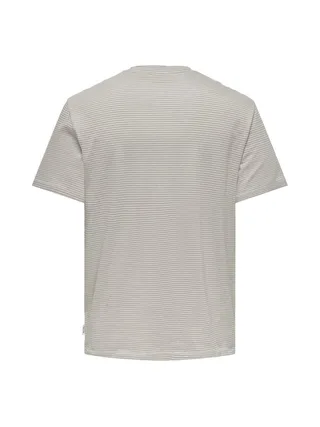 T-shirt Beige Homme Only & Sons Onsbale 2