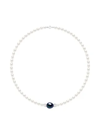 Collier Perles de Culture d'Eau Douce Baroques 11-12 mm — Argent 925 Millièmes Rhodié — 42 cm 1
