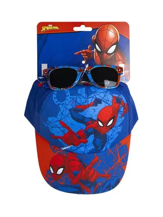 Kit Casquette + Lunette de Soleil Bleu/Rouge Enfant Sport Zone Spiderman 1