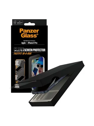 PanzerGlass ® Screen Protector iPhone 17 Pro | Ultra-Wide Fit w. FASTFIT IN-A-BOX 5