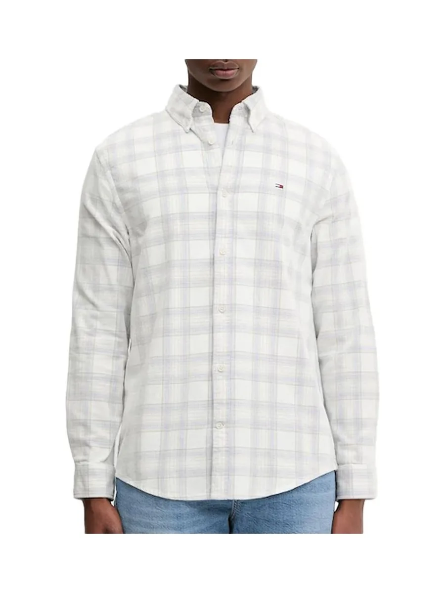 Chemise Blanc/Beige/Bleu Homme Tommy Hilfiger DM0DM22408 2