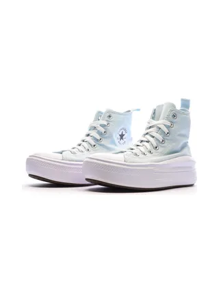 Baskets Bleu Ciel Femme Converse Chuck Taylor All Star Move 6
