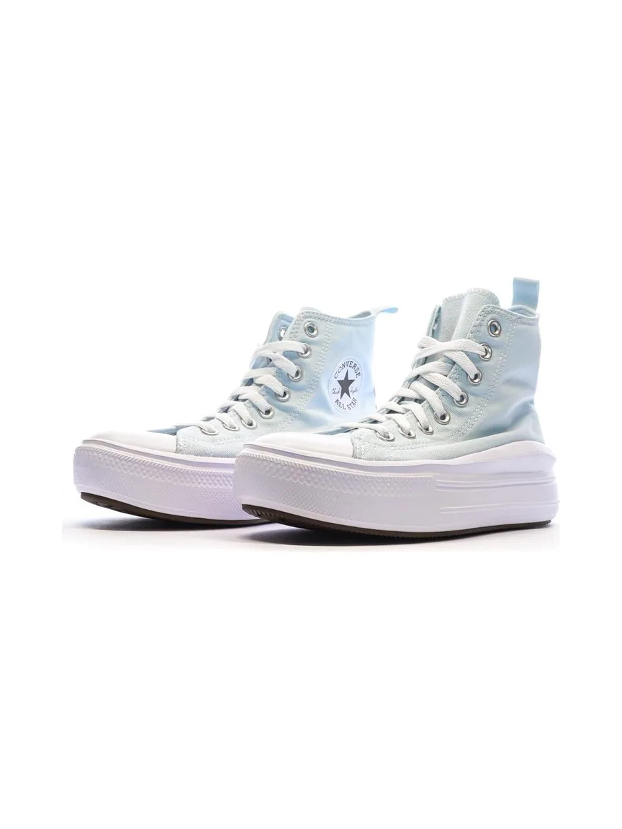 Baskets Bleu Ciel Femme Converse Chuck Taylor All Star Move 7