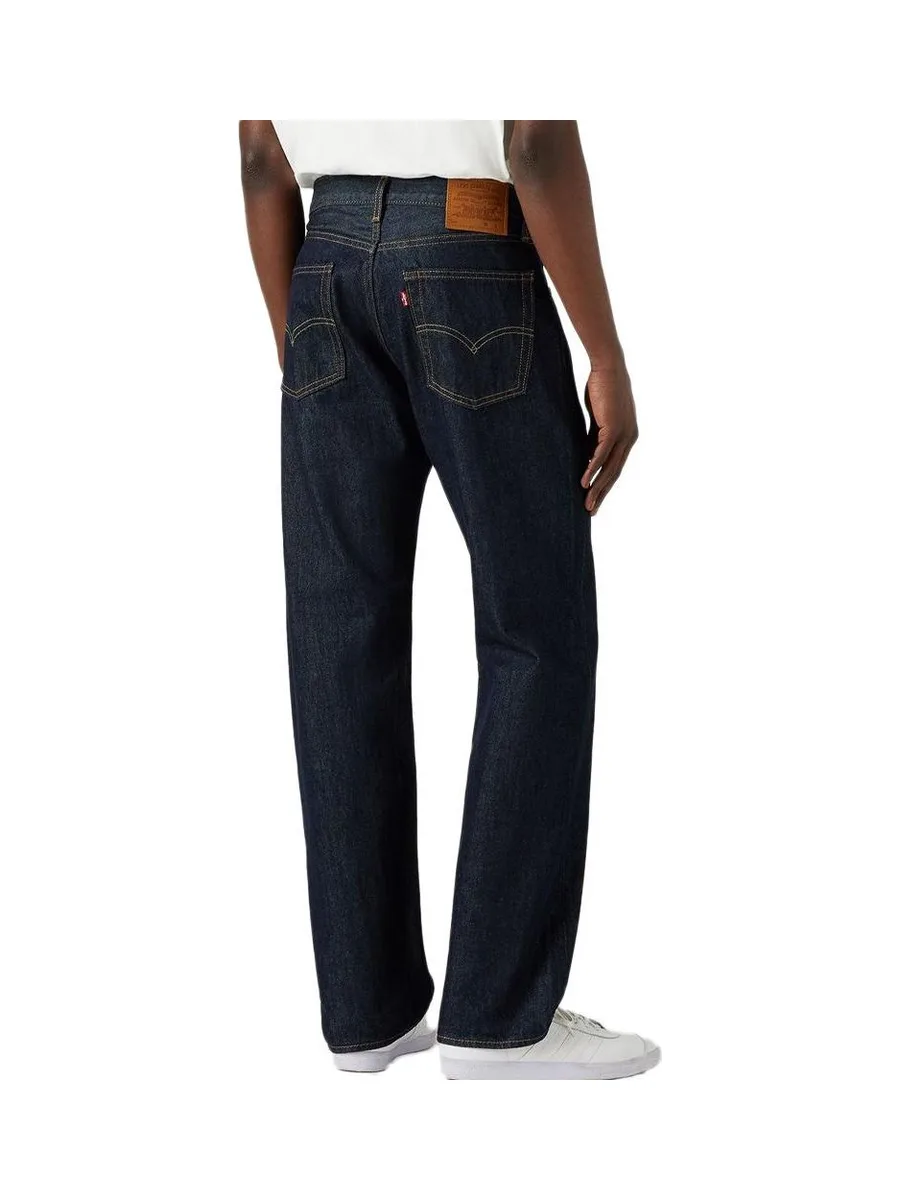 Jean 555 Bleu Foncé Brut Homme Levi's Relaxed Straight 3