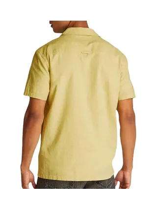 Chemisette Jaune Homme Tommy Hilfiger Linen Blend Camp-aruba 2