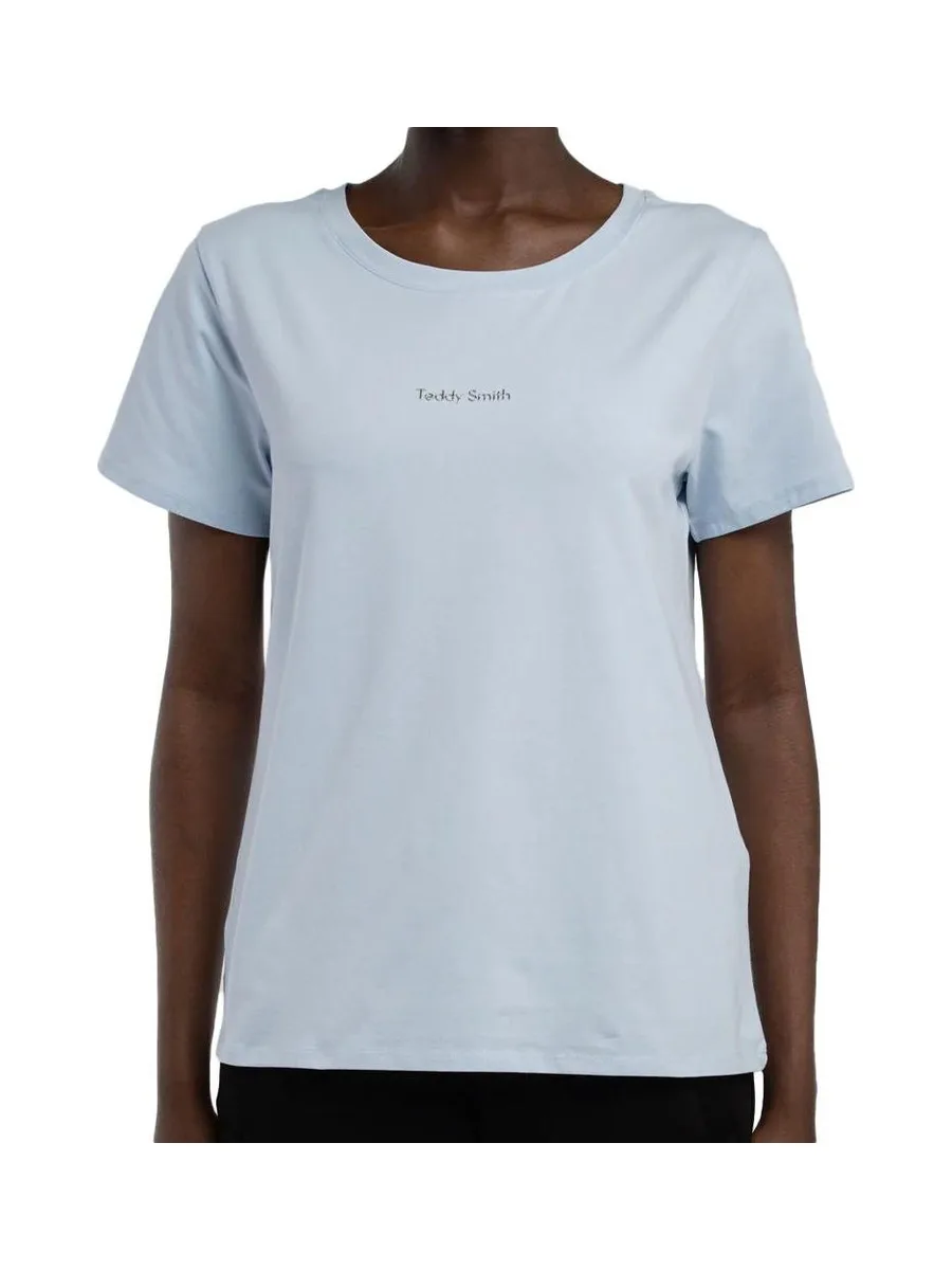 T-Shirt Bleu Clair Femme Teddy Smith Ribelle 2
