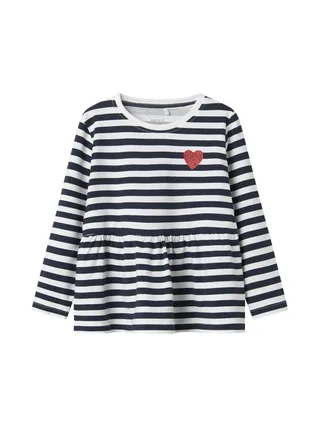 Blouse Blanche/Marine Fille Name it Fliona 1