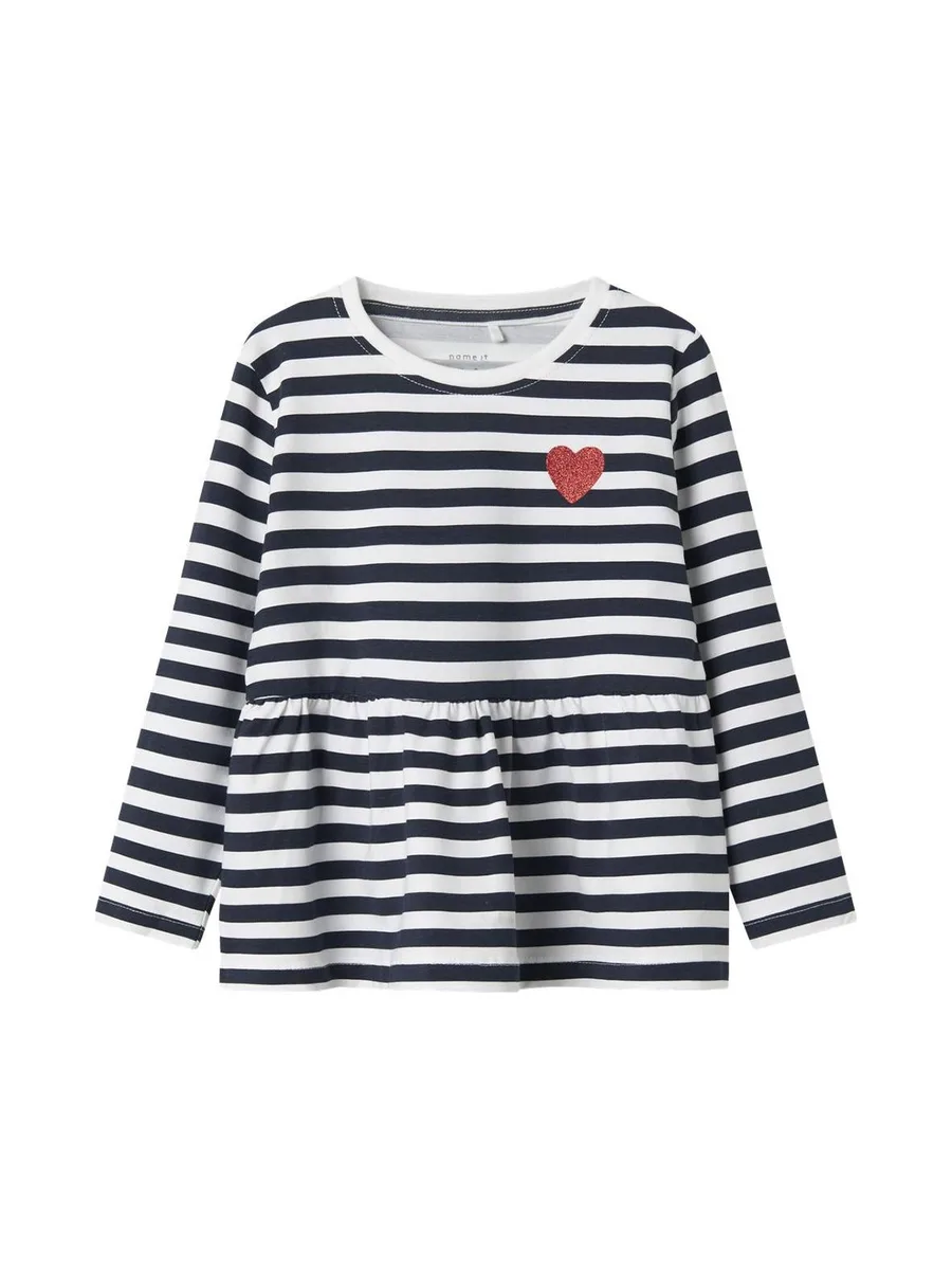 Blouse Blanche/Marine Fille Name it Fliona 2