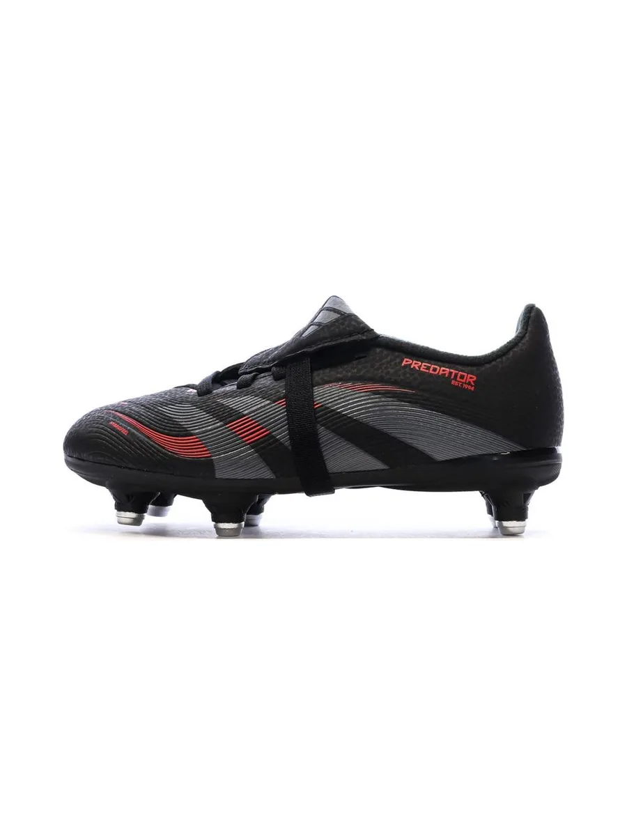 Chaussures de Foot Noires Junior Adidas Predator League FT SG 2