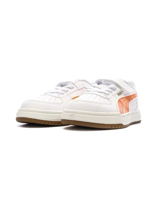 Baskets Blanches/Orange Garçon Puma Caven Iii Retro 6