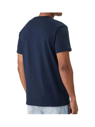 T-Shirt Marine Homme Tommy Hilfiger Tjm Reg Signature 2