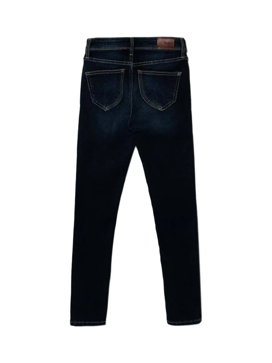 Jean Slim Bleu Foncé Fille Pepe Jeans Pixlette High 3