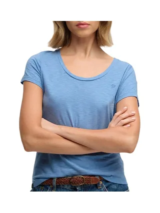 T-shirt Bleu Femme Superdry Studios Scoop 1