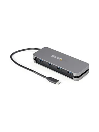 4 Port USB C Hub 5Gbps - 4A - 11in Cable 1