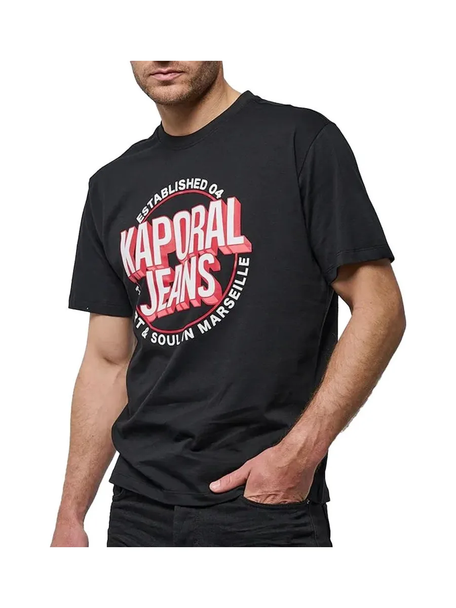 T-Shirt Noir Homme Kaporal TYLER 2