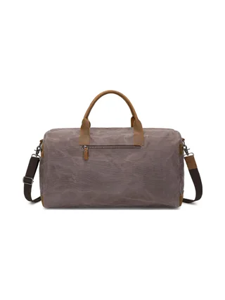 VLAD - Sac de voyage en cuir véritable et toile enduite - Bleu 20