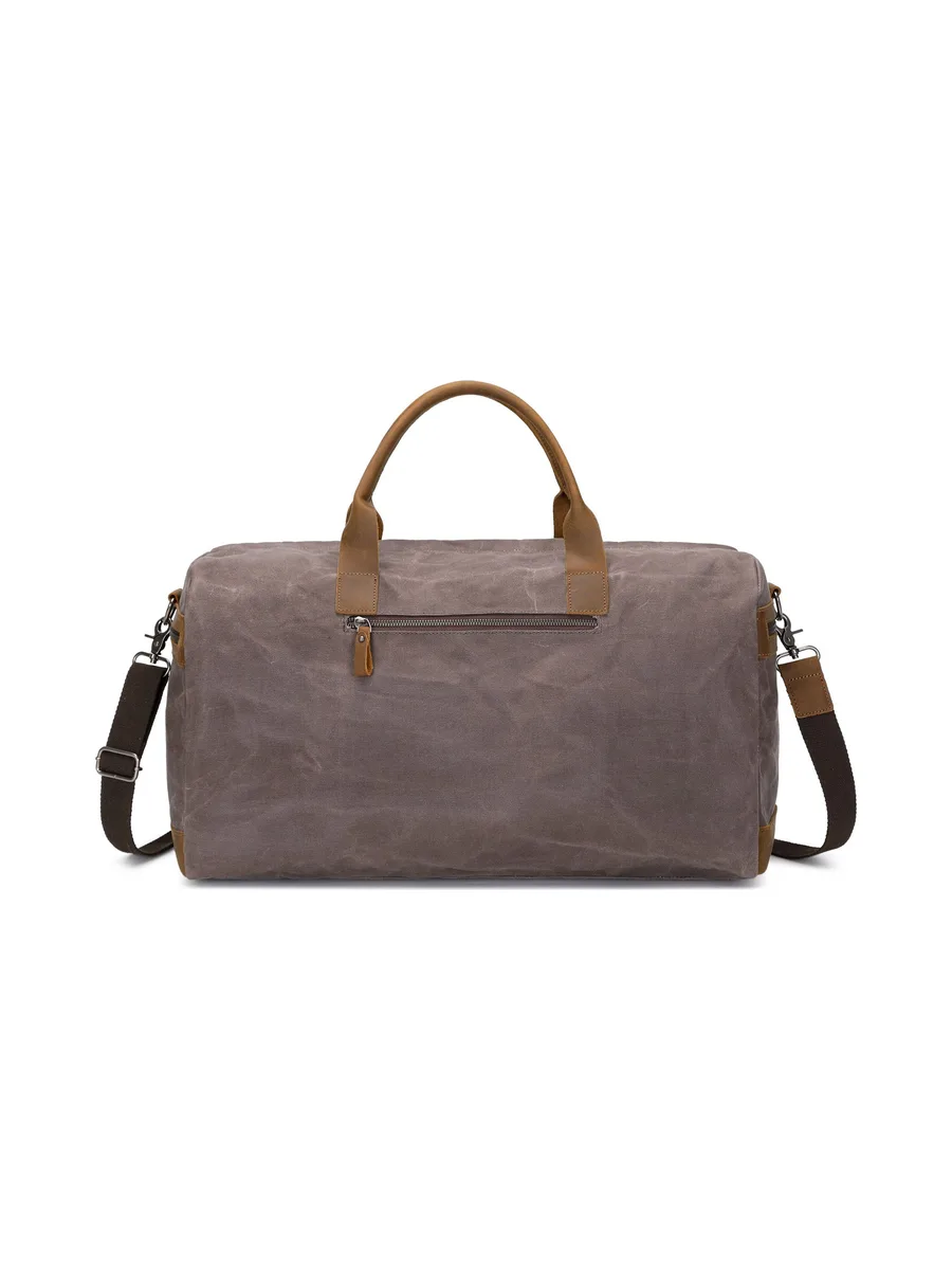 VLAD - Sac de voyage en cuir véritable et toile enduite - Bleu 53