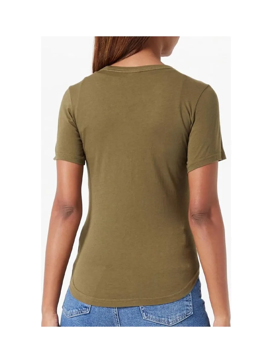 T-shirt Kaki Femme G-Star Raw Autograph 2