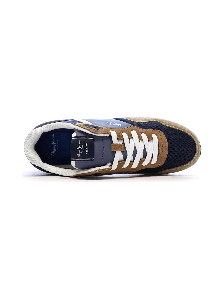 Baskets Marine/Camel Homme Pepe Jeans London Class M 5