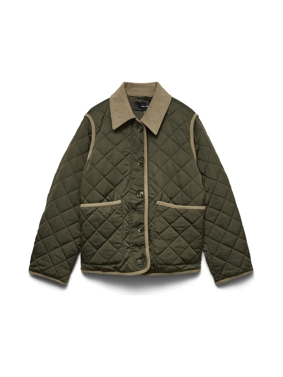 Veste Matelassée Kaki Femme Vero Moda Mily 4