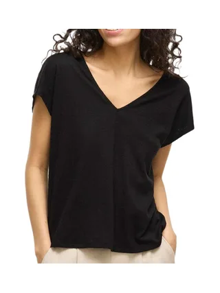T-Shirt Noir Femme Vila Visyma 1