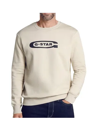 Sweat Beige/Noir Homme G-Star RAW Old Skool 1