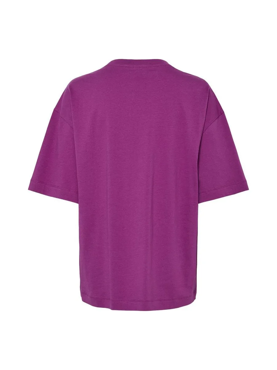 T-shirt Violet Femme Pieces Maude 3
