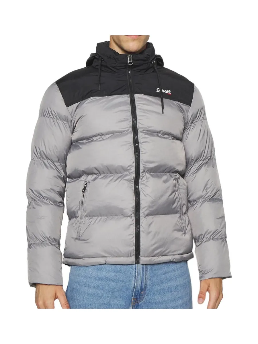 Doudoune Argent Homme Schott Utah 1