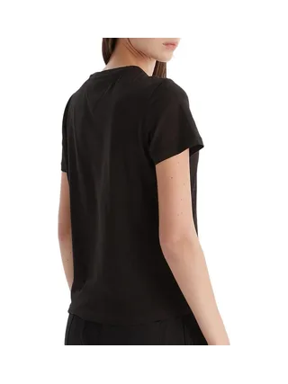 T-Shirt Noir Femme Tommy Hilfiger Linears 2