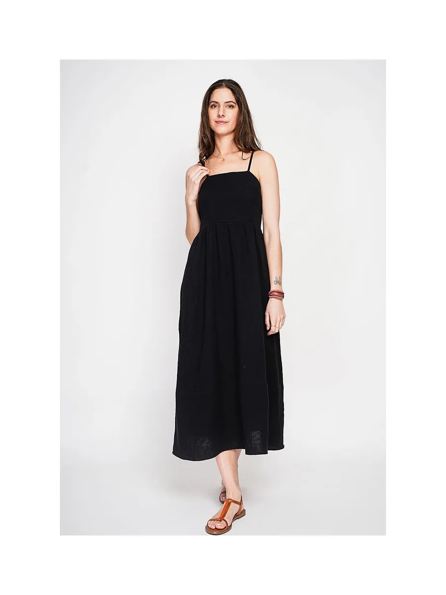 Robe Longue d'Été à Bretelles réglable 14