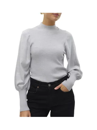 Pull Gris Femme Vero Moda Hollykarispuff 1