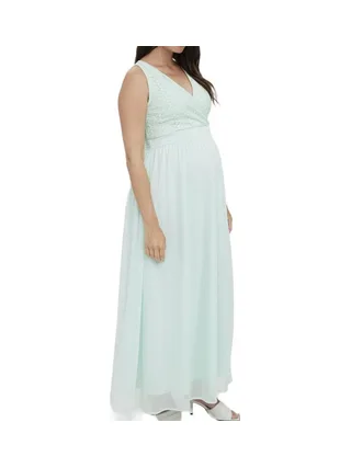 Robe Vert Pale Femme Vero Moda Marternity Ancle 1