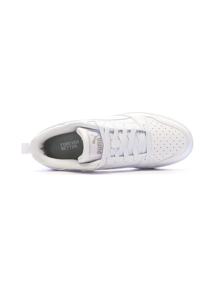 Baskets Blanches Mixte Puma Rebound V6 5