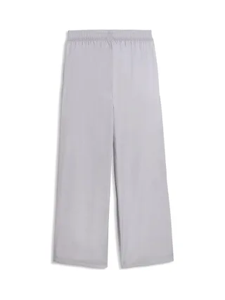 Pantalon Large Gris Clair Femme Puma Relaxed 1